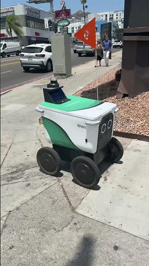 Robot food delivery, Los Angeles 🤖🦾🦿