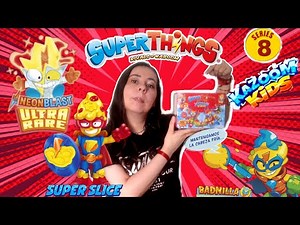 SuperThings Series 8 Kazoom Kids UNBOXING CAJA COMPLETA 50 sobres | SuperZings Neon Blast