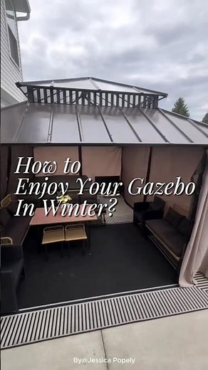 How to Stay Warm in Your Gazebo All Winter | Cozy Setup + Hot Tub Upgrade