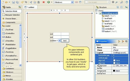 JFormDesigner_GridBagLayout