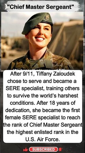 🔥 The First Female SERE Chief Master Sergeant 🇺🇸 | Tiffany Zaloudek’s Inspiring Air Force Legacy ✨