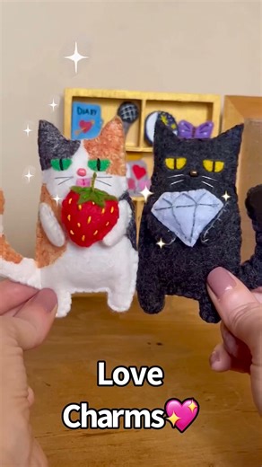 Rachel Austin | I made some swappable felt love charms!… tiny charms with huge meanings for the Clingers this Valentine’s 💖 I hope one of them brings your... | Instagram