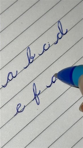 Cursive handwriting a to z small letters | English Alphabet