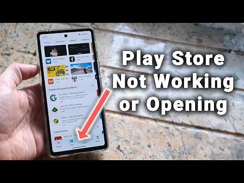 Google Play Store Not Working / Not Opening - Quick Fix