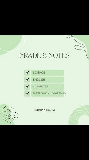Grade 8 Study Notes Available for Download