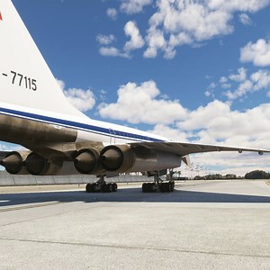 42K views · 653 reactions | Watch the legendary Soviet supersonic airliner, the Tupolev TU-144, as it taxis and powers down the runway for an incredible takeoff in Microsoft Flight Simulator. Known as the "Concordski," this aircraft showcases raw speed, power, and engineering brilliance. Experience the realistic sounds, cockpit views, and cinematic angles of this iconic jetliner as it lifts into the skies. | Survival Gaming King | Facebook