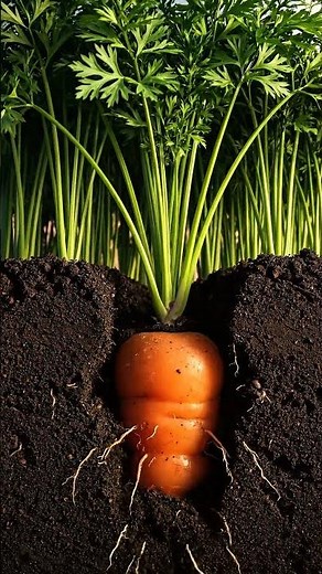 Carrot Growth Timelapse: From Tiny Seed to Full Harvest 🥕🌱
