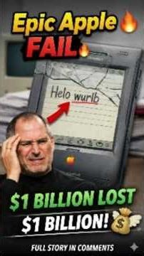 Apple’s $1B Failure 🍎 The Newton Disaster #shorts #technology