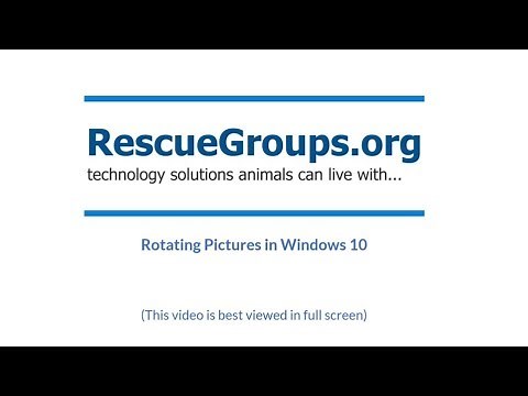 Rotating Pictures in Windows 10