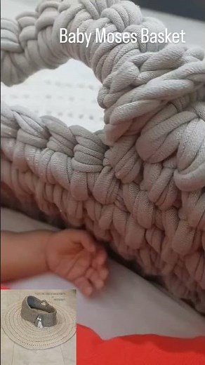 Crochet Moses Baskets #babyshop #mosesbasket #basket #macramebassinet