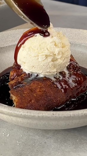 Need some cosy comfort? Warm yourself from the inside out with our utterly moreish self saucing butterscotch pudding. It's a super simple bake that yields a soft sponge dredged in a sticky, caramel sauce. Find the recipe by searching 'sticky toffee self-saucing pudding' at olivemagazine.com #stickytoffee #selfsaucingpudding #stickytoffeepudding #winterdessert #cosypudding