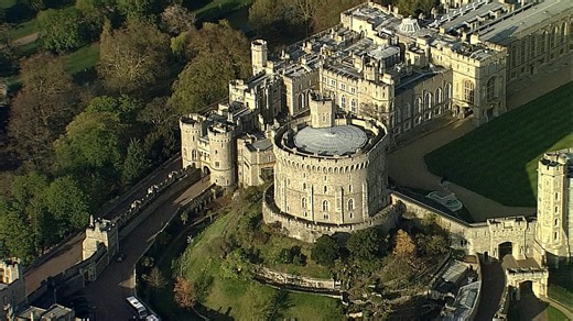 Windsor Castle, England: Drone utforsker kongelig historie
