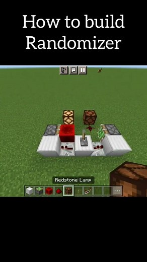 How to build Randomizer Minecraft bedrock