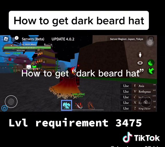How to Get Dark Beard Hat in King Legacy
