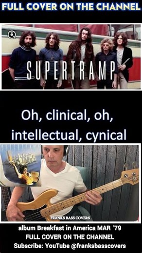 THE LOGICAL SONG - SUPERTRAMP | FRANKS BASS COVERS #shorts2025