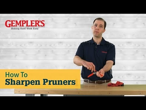 How to Sharpen Pruners