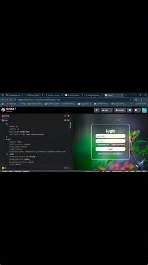 Login page #html#css#javascript#webdevelopment #programming #learncodes #tips