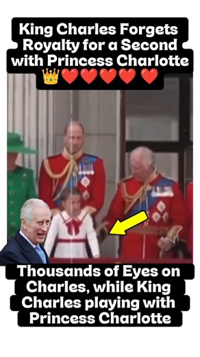 king Charles Forgets Royalty for a moment with princess Charlotte.#newvideo #britishroyalfamily