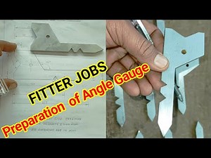 Fitter Jobs Preparation of Angle Gauge // Fitter Second Year Practical Jobs