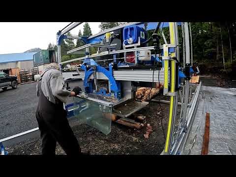 d & L swing blade first impressions... We cut into a rotton log!