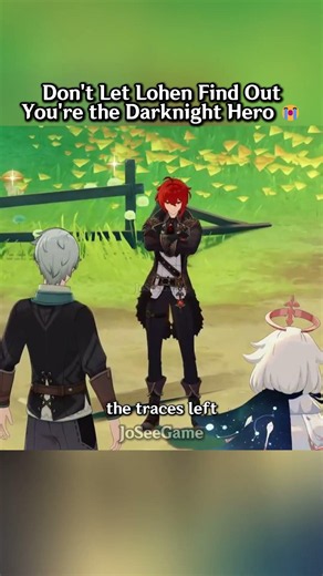 He's Starting to Suspect Diluc as Darknight Hero 😭#genshinimpact #lohen #diluc