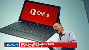 Steve Ballmer Says He Owns 4% Stake in Twitter
