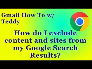 How do I exclude a specific site from my Google Search Results?