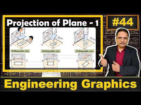 1 - Projection of Plane (Basics, Drawing Process & Solved Example) Explained in Engineering Drawing