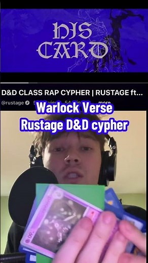 RUSTAGE D&D CLASS CYPHER WARLOCK VERSE, did I do it justice?