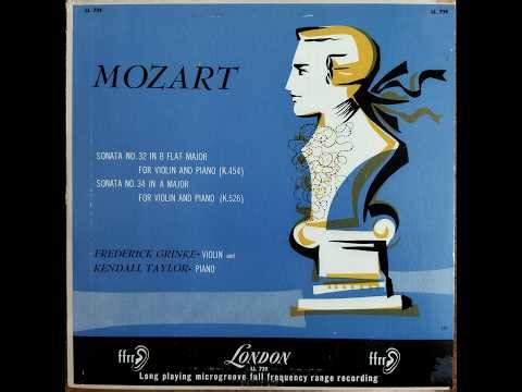 Frederick Grinke & Kendall Taylor, Mozart, Violin Sonata in B-flat major, K. 454