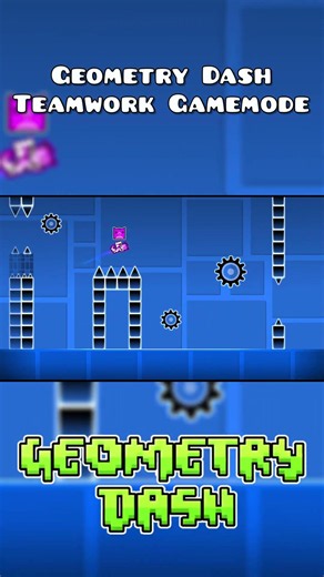 This NEW GEOMETRY DASH GAMEMODE Is All About Teamwork?? #geometrydash #gd #geometrydashchallenge