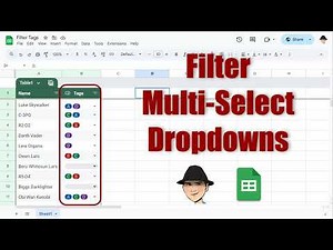 Filter Multiselect Dropdowns – Google Sheets Tutorial