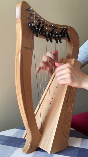 Music Box Dancer by Frank Mills, 12 Strings Baby Harp, Harp Solo