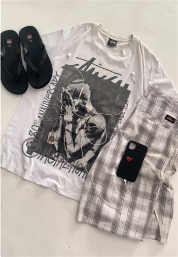 Plaid Pants Summer Outfit Ideas: Jorts & Plaid Shorts Inspo