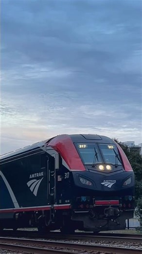 Amtrak #317 leading train 80 out of Kannapolis, NC