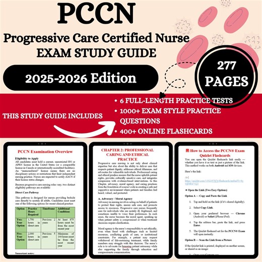 Pccn Study Guide 2026 | Pccn Review | Pccn Exam Prep | Pccn Exam Study Guide | Pccn Exam Cram Sheet | Pccn Exam | Pccn Pdf Study Guide - Etsy Canada