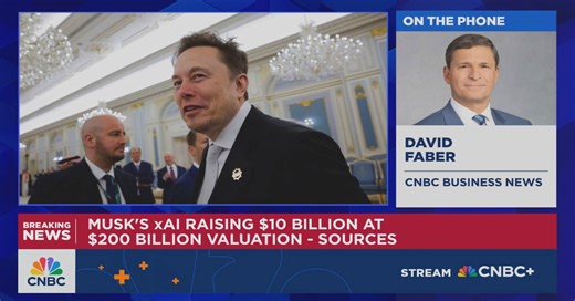 Elon Musk’s xAI raises $10 billion at $200 billion valuation: sources