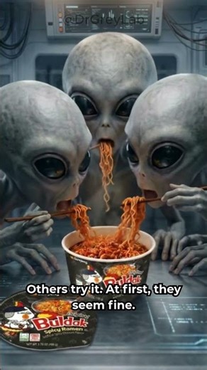 What If Aliens Discovered Buldak's Spicy Ramen? 👽🍜#shorts #food