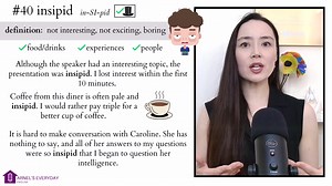 5.2K views · 265 reactions | It's time for a FORMAL ADVANCED ADJECTIVE: insipid  | Arnel's Everyday English | Facebook