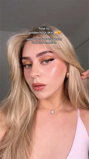 Golden hour makeup hack @l‪@lenkalul823‬feed #feedshorts #shorts