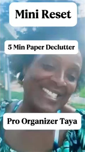 5 - Minute MINI RESET Paper Declutter | Flat Surface Challenge | From A Professional Organizer