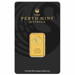 10 Gram Perth Mint Gold Bar - in Assay