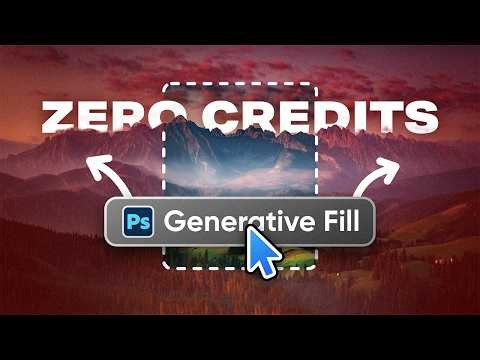 No Credits, Infinite Resolution – I HACKED Photoshop's Gen Fill
