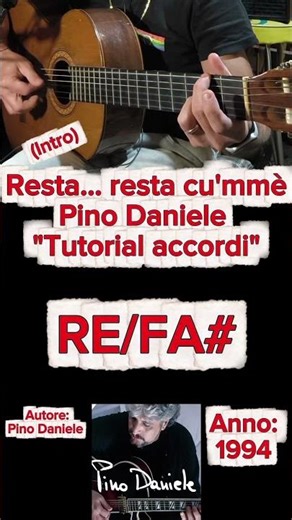Resta... resta cu'mmè (Pino Daniele) "Tutorial chitarra" (Intro) #tutorialchitarra