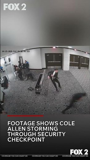 footage shows Cole Allen Storming through security Checkpoint