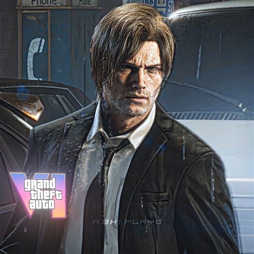 When Leon enters the GTA universe 🗿 [4K] Edit | #residentevil #shorts