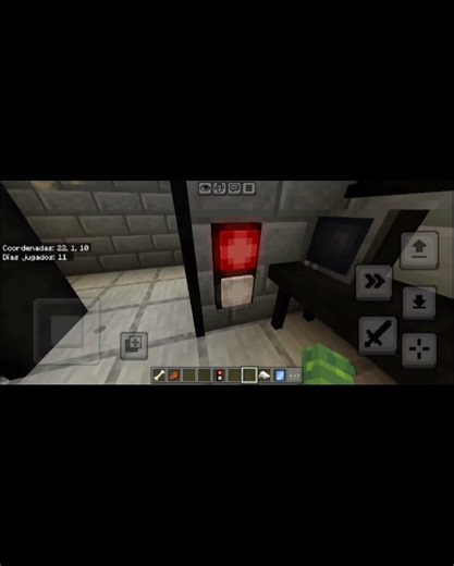 como poner botones en minecraft #minecraft
