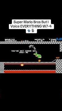 Super Mario Bros But I Voice EVERYTHING W7-4 🗣️🎙️