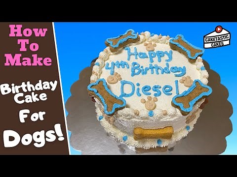 Dog Friendly Birthday Cake Recipe Tutorial - How to Make A Birthday Cake for Your Dog