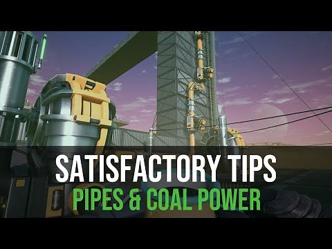 Tutorial: Connecting water pipes to coal generators (Satisfactory)
